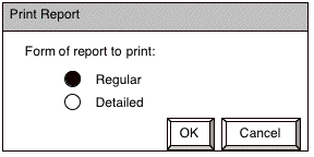 Print Report dialog box