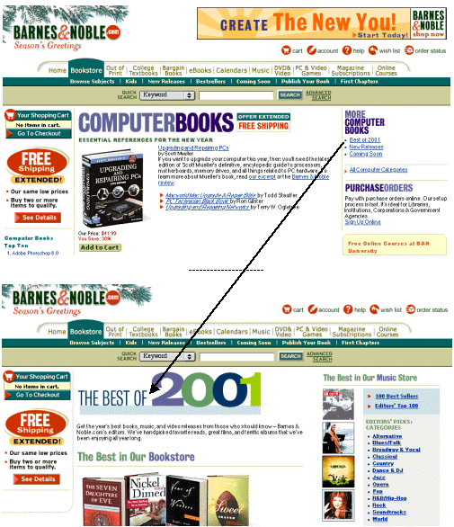 BarnesAndNoble example of Web Blooper