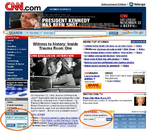 CNN example of avoiding Web Blooper