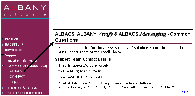 Albany example of Web Blooper