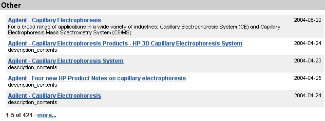 Agilent example of Web Blooper