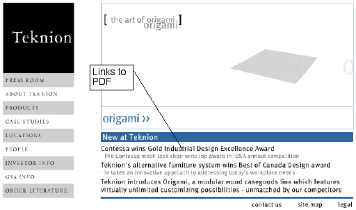 Technion example of Web Blooper